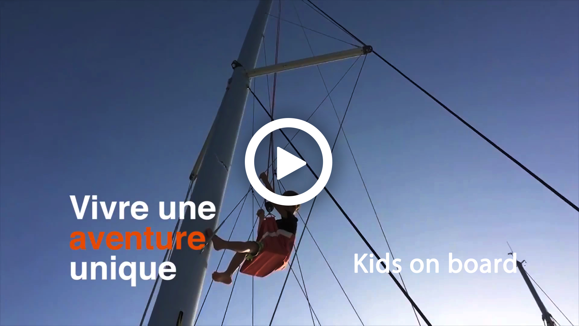 Sailing video to sale - Kids on board charter video