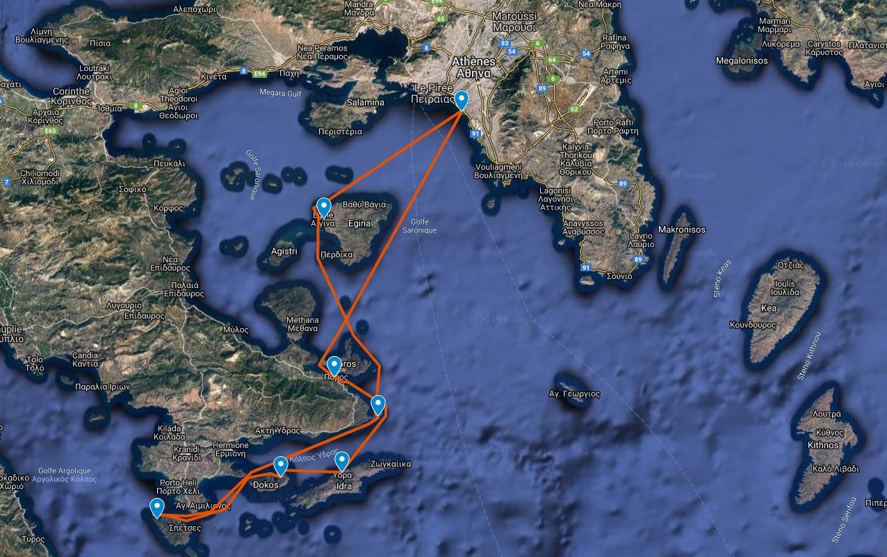 Grèce - croisière à la cabine au départ d'Athènes