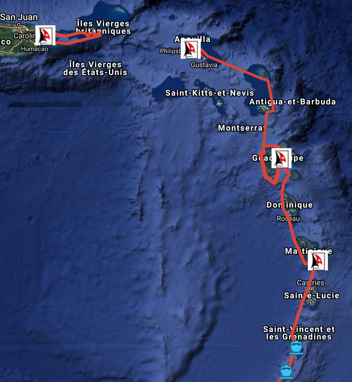 Location de voilier et catamaran aux Caraïbes et Antilles